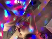 She sucks me on the party while I enjoy the rainbow lights 11/16