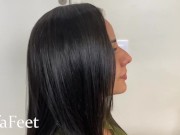 PREV Kiffa Hot Secretary Seduces her boss with her feet and make him give her bonus and cum on feet 3/16