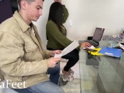 PREV Kiffa Hot Secretary Seduces her boss with her feet and make him give her bonus and cum on feet 5/16