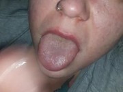 Daddy loves getting his huge white cock slobbered on 4/16