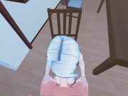 Sae Niijima deepthroats cock and swallows load of cum - Persona 5 Hentai. 13/16