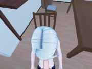 Sae Niijima deepthroats cock and swallows load of cum - Persona 5 Hentai. 16/16