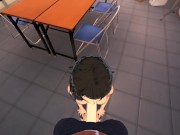 Hot teacher Sadayo Kawakami deep throats cock and swallows cum - Persona 5 Hentai. 7/16