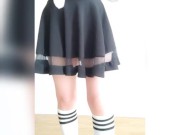 Innocent, petite, kawaii schoolgirl teasing - smolpastel 11/16