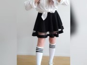 Innocent, petite, kawaii schoolgirl teasing - smolpastel 2/16