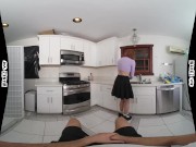 Fucking Cute Busty Teen in the Kitchen - WankzVR Virtual Sex 1/16