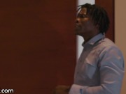 Blonde Surprises Ebony BF In The Bath - XEmpire 1/16