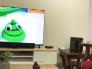 I SPY MY STEPMOM WHILE SHE MASTURBATES AND DISCOVERES ME! 2/16