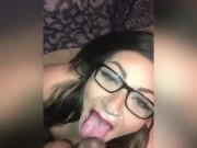 Step brother face fucks step sister and cums all over her face (snippet from new vid)  14/16