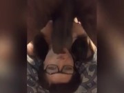 Step brother face fucks step sister and cums all over her face (snippet from new vid)  9/16