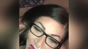 Step brother face fucks step sister and cums all over her face (snippet from new vid)