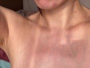 Hairy armpits up close on camera! 12/16