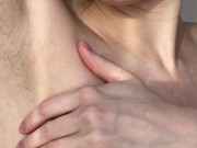 Hairy armpits up close on camera! 2/16