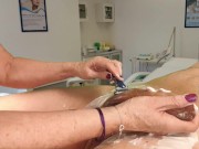 Nurse Shaves Cock & Balls 8/16