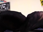 Redhead wears pantyhose shows firm ass 15/16