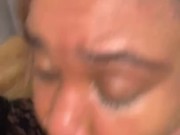 EBONY BBW TAKES BIG CUMSHOT AND SWALLOWS NUT!!! (BBW Plays With Sperm) @1macmillion 1/16