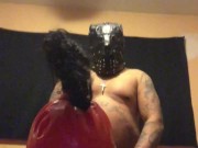Latex mask dirty talk submissive slave in training part 2 slut wife 6/16