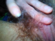 Hirsute Hairy Solo ManyVids Onlyfans PAWG PinkMoonLust Smells Own Hairiest Pussy Touches Labia Lips 15/16