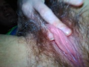Hirsute Hairy Solo ManyVids Onlyfans PAWG PinkMoonLust Smells Own Hairiest Pussy Touches Labia Lips 3/16