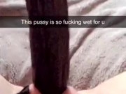 Sexting my friends bbc boyfriend on snapchat & squirting for him 9/16