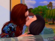 Girlfriends Have Sex After a House Party - Sexual Hot Animations 3/16