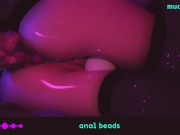 ♡ ANIME-GIRL PLAY WITH ANAL BEADS ♡ 11/16