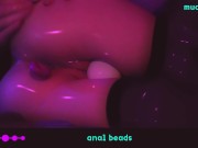 ♡ ANIME-GIRL PLAY WITH ANAL BEADS ♡ 13/16