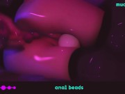 ♡ ANIME-GIRL PLAY WITH ANAL BEADS ♡ 14/16