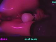 ♡ ANIME-GIRL PLAY WITH ANAL BEADS ♡ 15/16