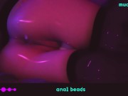 ♡ ANIME-GIRL PLAY WITH ANAL BEADS ♡ 3/16