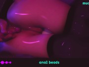♡ ANIME-GIRL PLAY WITH ANAL BEADS ♡ 5/16