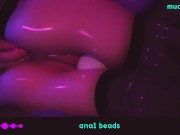 ♡ ANIME-GIRL PLAY WITH ANAL BEADS ♡ 7/16