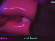 ♡ ANIME-GIRL PLAY WITH ANAL BEADS ♡ 8/16