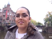 GERMAN SCOUT - TINY CURVY NERD LATINA GIRL I PICKUP AND ROUGH FUCK I REAL STREET CASTING 4/16