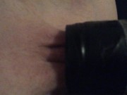 Getting my pussy sucked on with a vacuum cleaner until it swells up 3/16