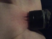 Getting my pussy sucked on with a vacuum cleaner until it swells up 4/16