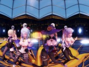 Genshin Impact - Group Dance & Orgy [UNCENSORED HENTAI 4K MMD] 11/16