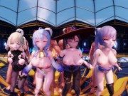 Genshin Impact - Group Dance & Orgy [UNCENSORED HENTAI 4K MMD] 14/16