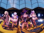 Genshin Impact - Group Dance & Orgy [UNCENSORED HENTAI 4K MMD] 16/16