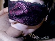 Closeup sloppy deepthroat with flaccid dick play 1/16