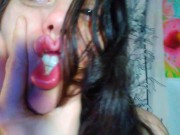 Do you Wanna Squish the Cute Pink Wet Lips on my Face or Squeeze Labia Count Lip Pussy Hot Slut Hole 2/16