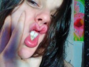 Do you Wanna Squish the Cute Pink Wet Lips on my Face or Squeeze Labia Count Lip Pussy Hot Slut Hole 6/16