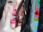 Do you Wanna Squish the Cute Pink Wet Lips on my Face or Squeeze Labia Count Lip Pussy Hot Slut Hole 9/16