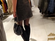 Public upskirt sexy panties in mall 10/16