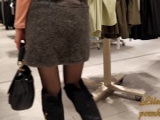 Public upskirt sexy panties in mall 15/16