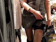 Public upskirt sexy panties in mall 9/16