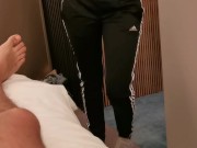 My girlfriend came from the hotel gym creampied 2/16