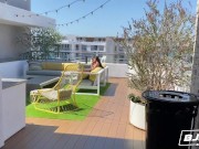 BJRAW Gorgeous brunette with huge tits sucking cock and eating ass 1/16