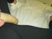 Hott Latina master bating with sneakers on 2/16