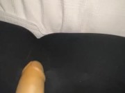 Hott Latina master bating with sneakers on 4/16